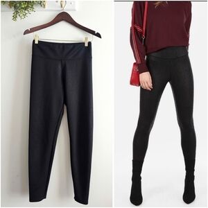 Express Black Snakeskin High Waist Leggings Small